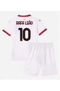 AC Milan Rafael Leao #10 Babytruitje Uit tenue Kind 2024-25 Korte Mouw (+ Korte broeken)